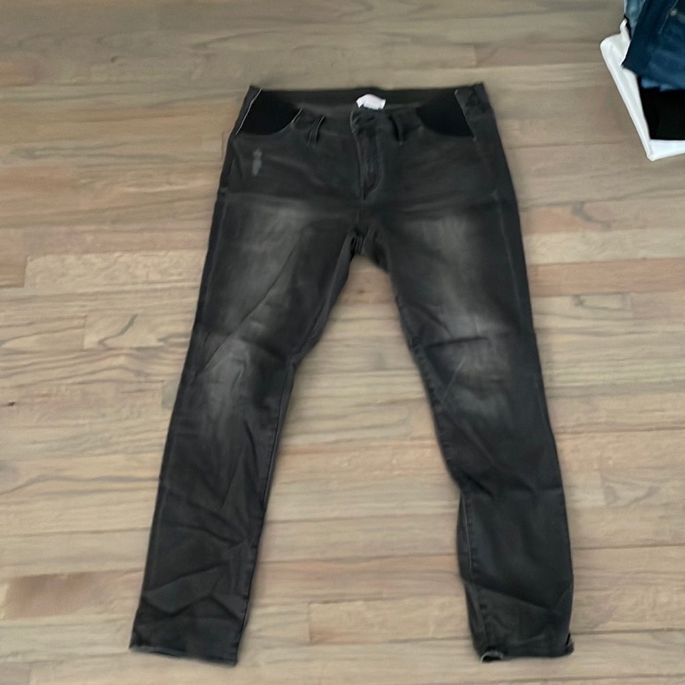 Ingrid & Isabel Dark Grey Maternity Jeans